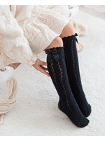 Podkolanówki Dziecięce Ażurowe z Kokardką 1382