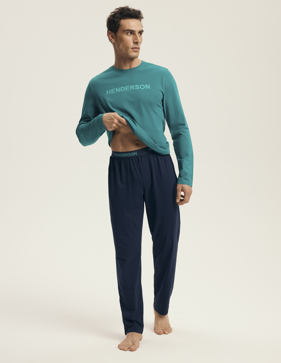 Męska piżama 43490 brown