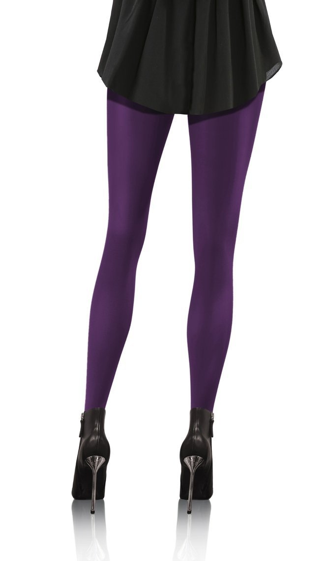 Fioletowe kryjące rajstopy damskie microfibra 40 DEN Hiver Sesto Senso – komfort i elegancja