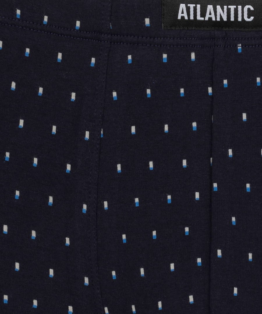 Wzorzyste bokserki męskie 3-pack cotton stretch Atlantic – komfort i oddychalność.