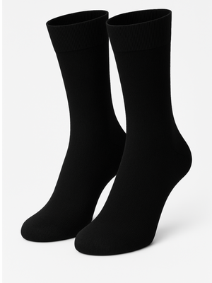 Czarne bezuciskowe skarpety męskie 90% bawełna RelaxMedica Sesto Senso – komfort na co dzień