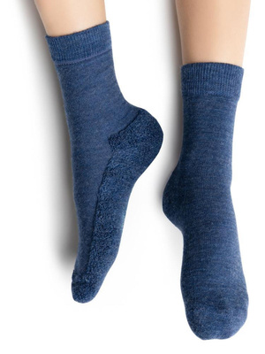 Wełniane skarpetki dziecięce 20-34 frotta Merino Wool Steven – komfort i ciepło