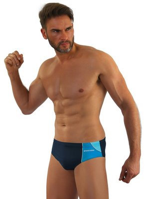 Granatowe szybkoschnące slipy kąpielowe męskie BD402 Sesto Senso – komfort na basen i plażę