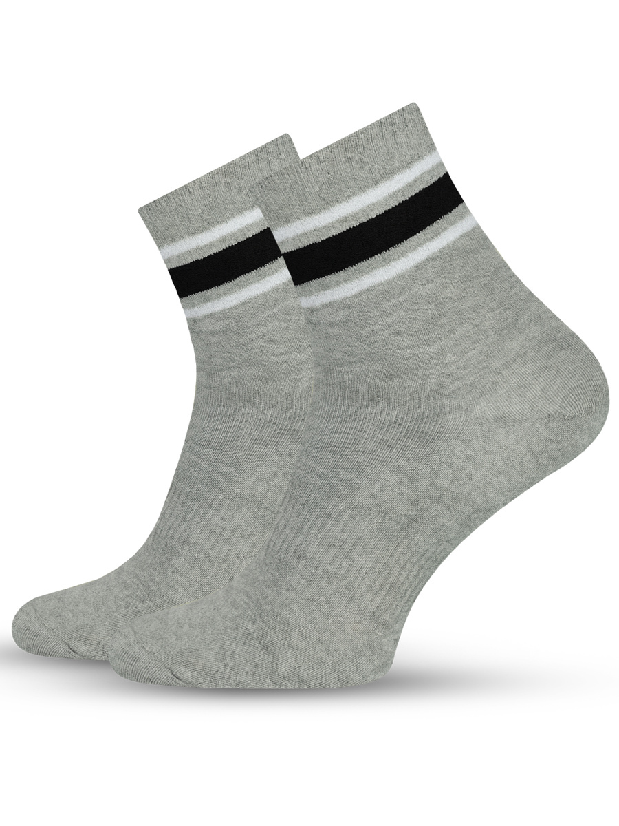Skarpety Męskie Bawełniane Sportowe z Paskami 10 Pack