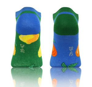 Cytrusy skarpety stopki unisex 90% bawełna Finest Cotton Sesto Senso – styl i wygoda