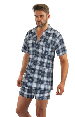 Piżama męska bawełniana rozpinana krótka 