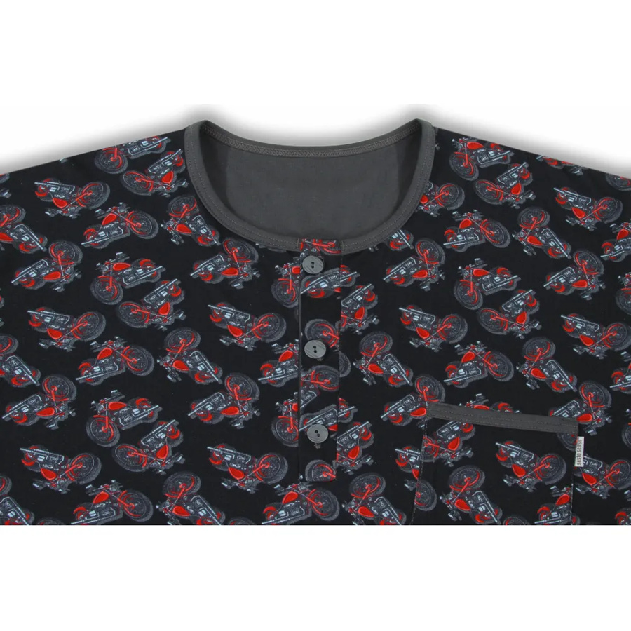 Koszula nocna męska ze szlafmycą 100% bawełna Sesto Senso – oryginalny styl i wygoda