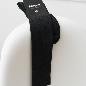 Męskie Szare Podkolanówki z Wełny Merino