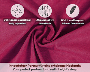 Bordowe elastyczne prześcieradło z gumką 80% bawełna Jersey Sesto Senso – komfort snu