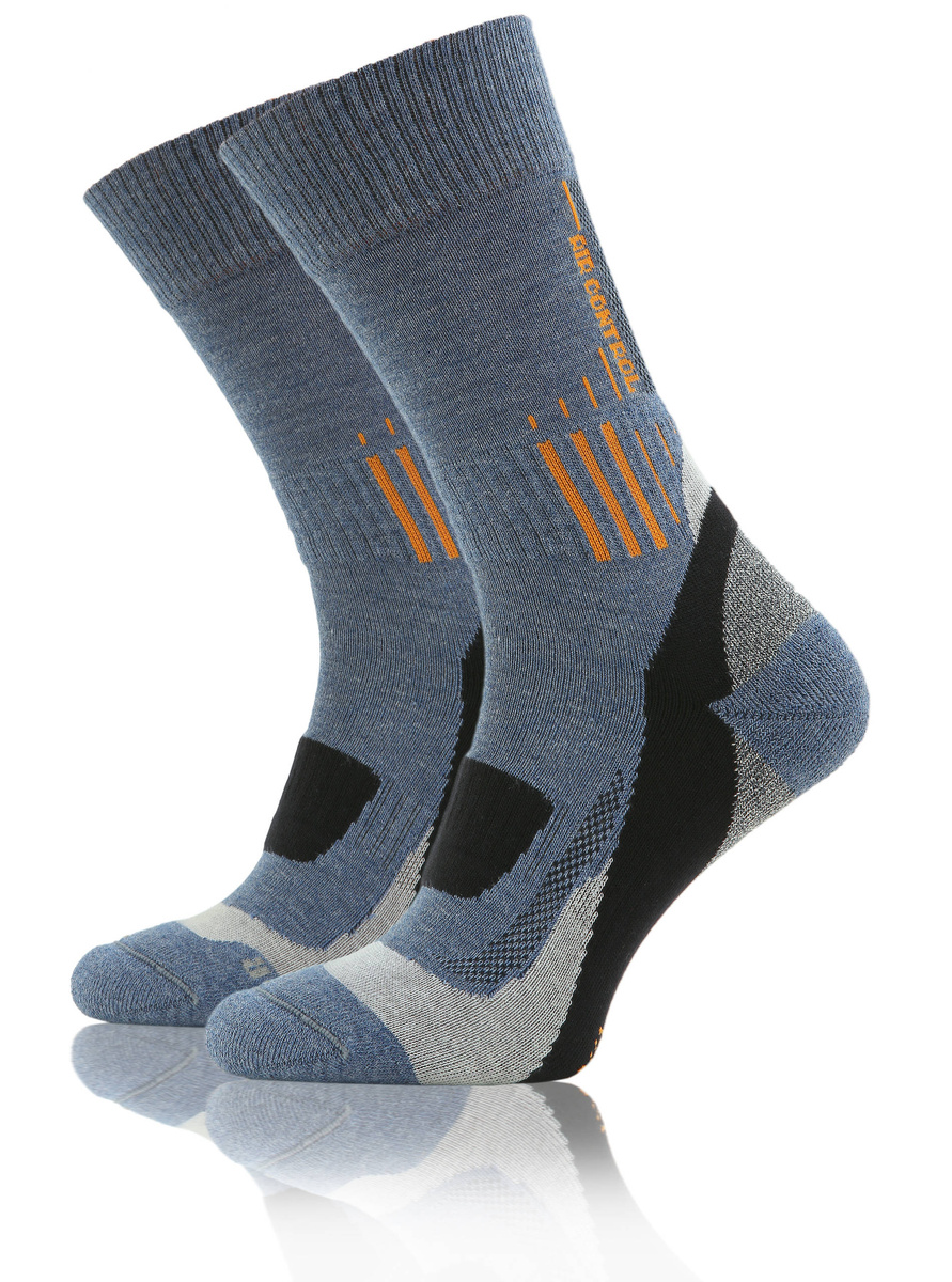 Kolorowe wzmocnione skarpety trekkingowe Trekking Basic Sesto Senso – komfort i ochrona