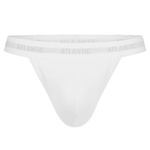 Białe stringi męskie z bawełny 95% Atlantic – komfort i styl na co dzień.