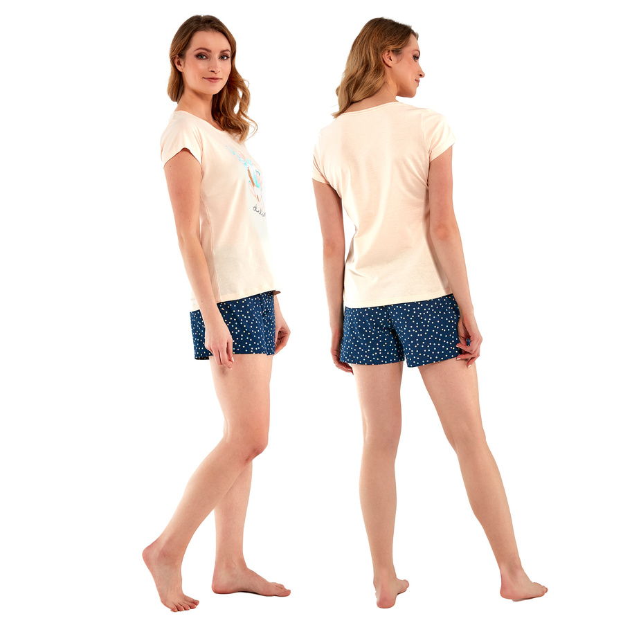Piżama damska krótki rękaw 628 Cornette