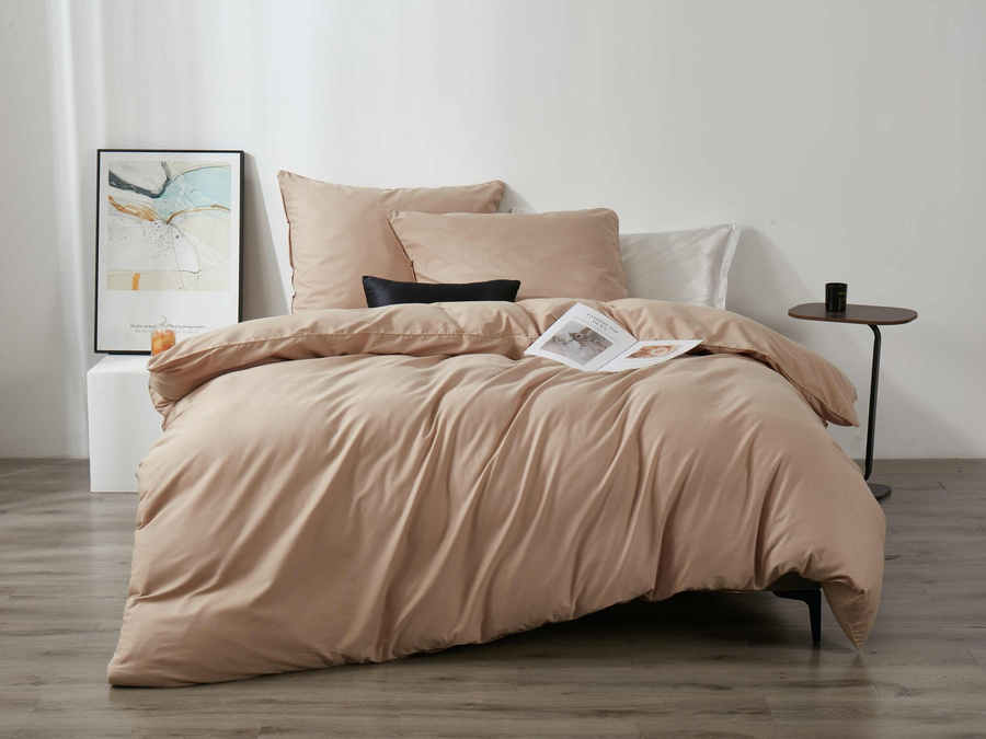 POŚCIEL SATYNA QUEEN PREMIUM BEŻ