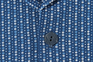 Niebieska rozpinana piżama męska długa 100% bawełna 2636/02 Sesto Senso – całoroczny komfort