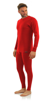 Czerwony podkoszulek męski z długim rękawem 95% bawełna Sesto Senso – wyjątkowy komfort