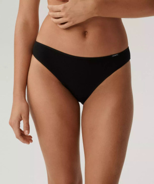 Czarne sportowe figi damskie 6-PACK  Atlantic – komfort na co dzień
