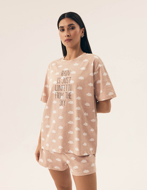 Damska piżama Henderson 42647 light grey