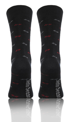 Eleganckie skarpety męskie garniturowe 90% bawełna Sesto Senso – komfort i styl na co dzień.