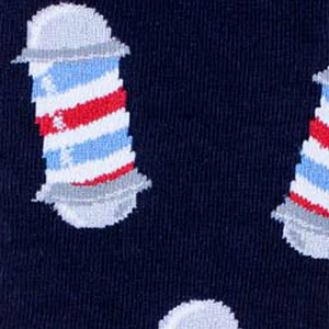 Skarpetki męskie Barber Shop 0125.065, Kolor Granatowy, Rozmiar 38-41