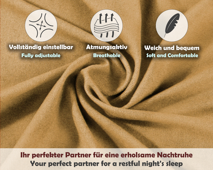 Beżowe elastyczne prześcieradło z gumką frotte 100% bawełna Sesto Senso – komfortowy sen