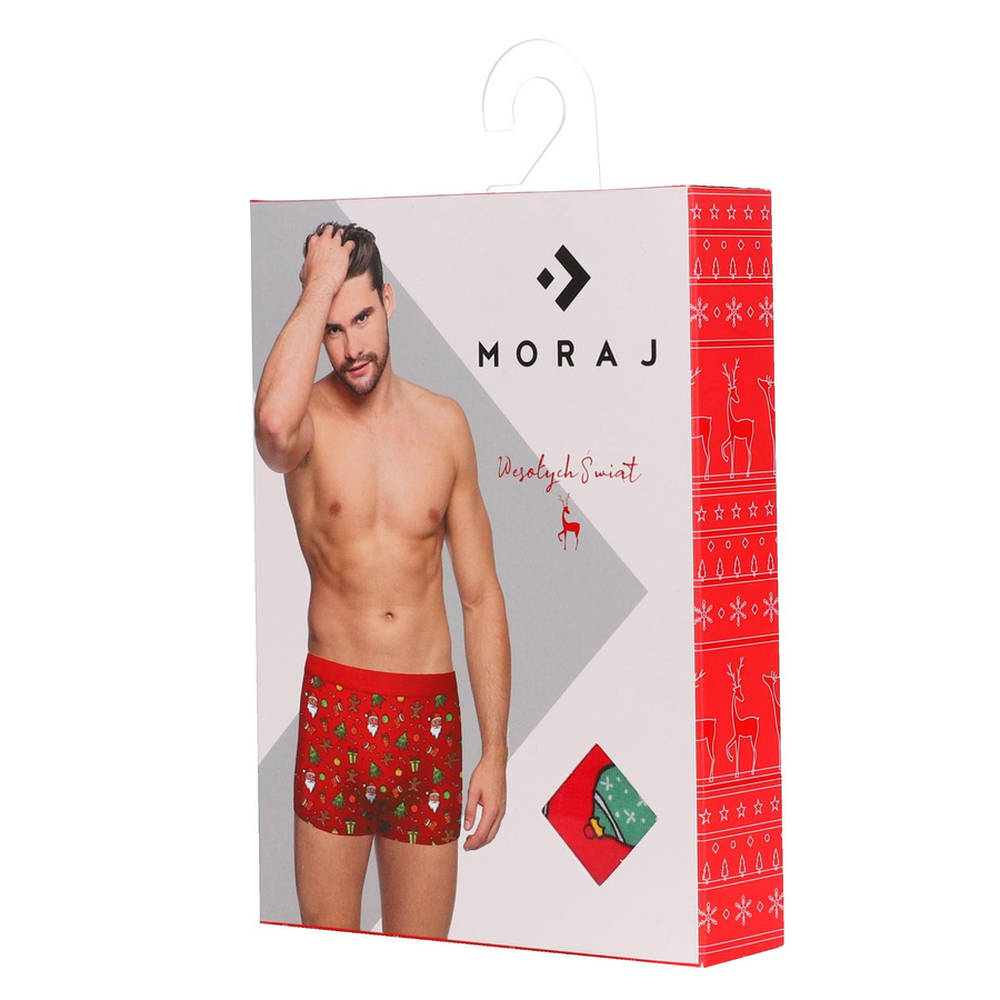 Bokserki bawełniane z motywem świątecznym 6-pak