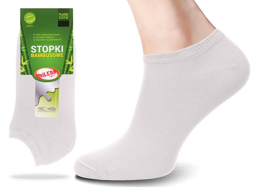 5X Skarpety stopki z przędzy bambusowej