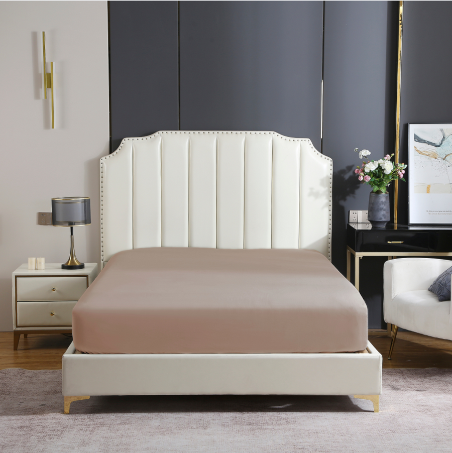 PRZEŚCIERADŁO SATYNA BEŻ