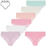 Figi damskie z koronką S-XL 12-pak