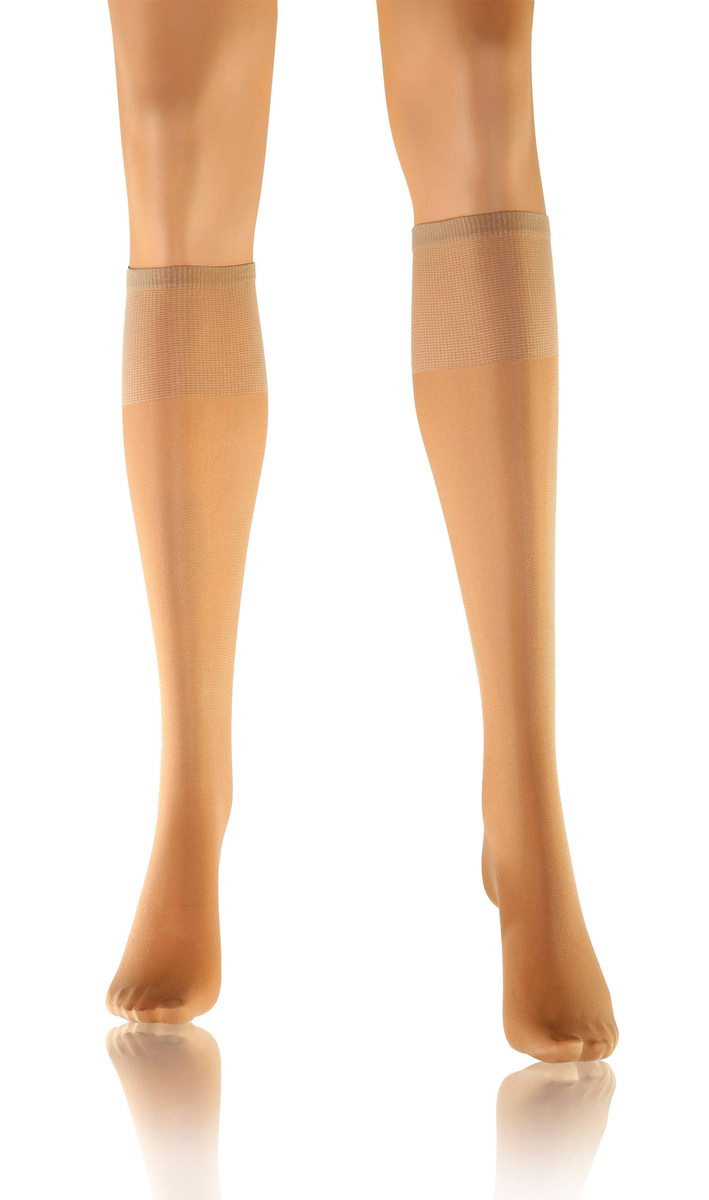 Półmatowe podkolanówki damskie Iris Sesto Senso – efekt bosej stopy