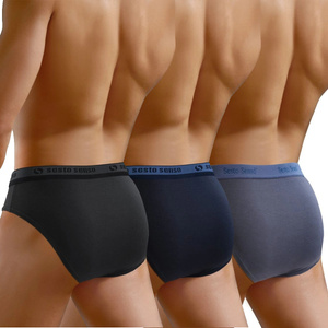 3x Slipy męskie z ozdobna gumą WILD CAT