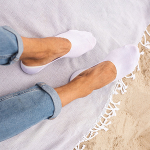 Bambusowe Stopki Damskie Beżowe Invisible