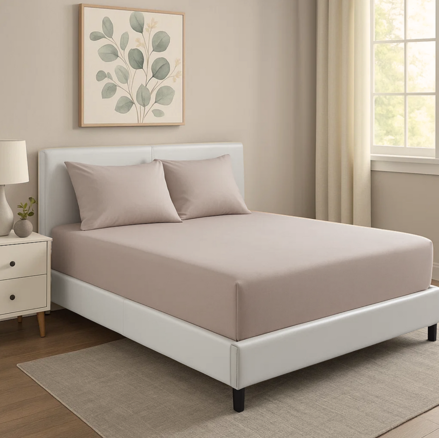 PRZEŚCIERADŁO SATYNA BEŻ