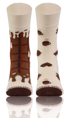 Długie Skarpetki Kolorowe Bawełniane Unisex 90% Bawełna z Zabawnym Wzorem Sesto Senso