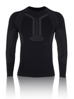 Czarna poliamidowa koszulka termoaktywna męska Sestimi Underwear – komfort i ciepło.
