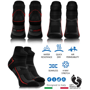 Oddychające krótkie skarpety sportowe unisex 4-pak SKB07 Sesto Senso – komfort i wsparcie