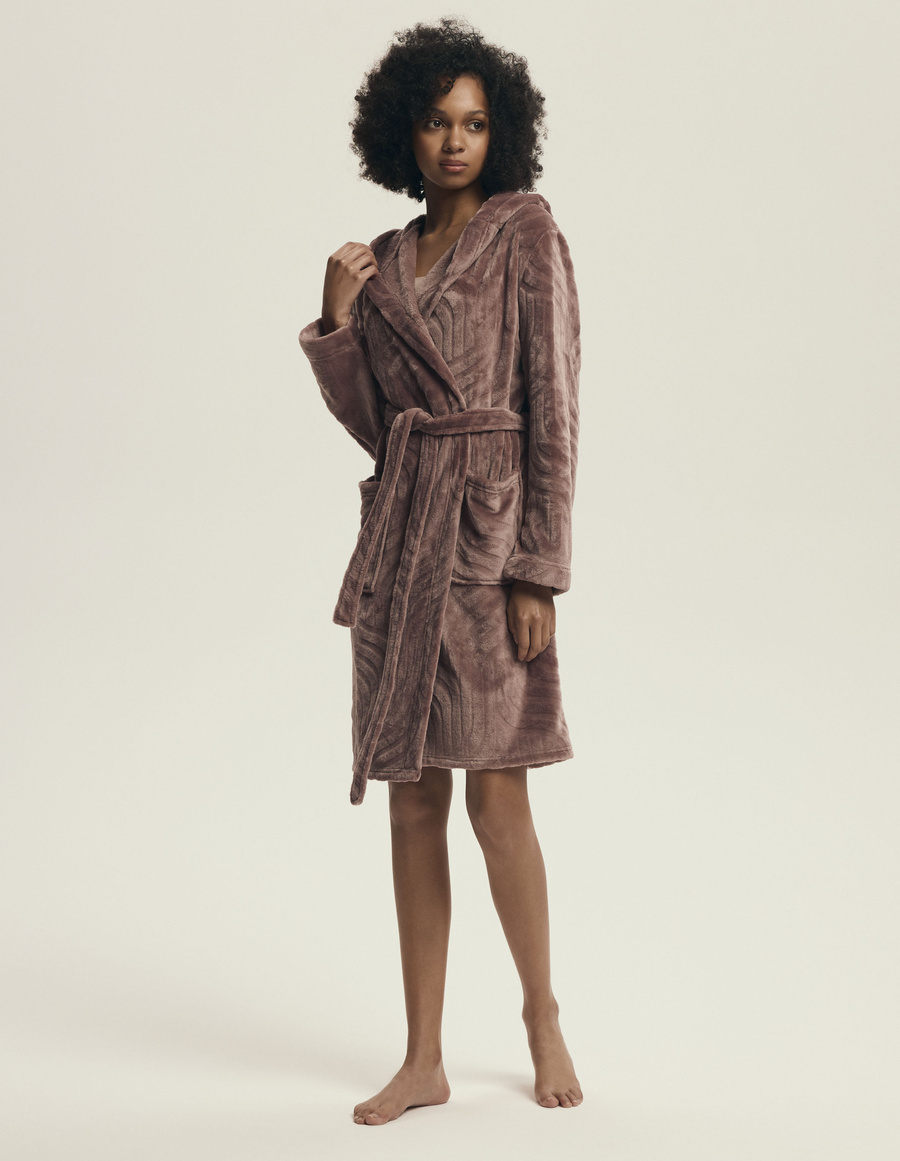 Szlafrok damski Devyn 43602 mahogany