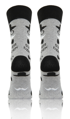 Skarpetki męskie Super dziadek szare