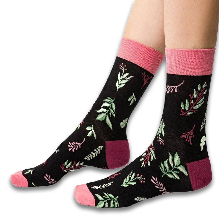 Skarpetki w listki Planeta Ziemia art. 017