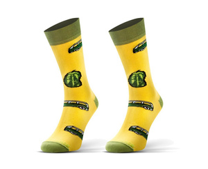 Długie Skarpetki Kolorowe Bawełniane Unisex 90% Bawełna z Zabawnym Wzorem Sesto Senso