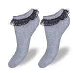 Skarpetki Stopki Damskie z Koronką 941