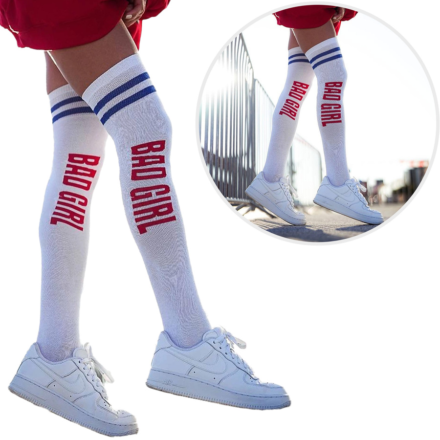 Zakolanówki bawełniane BAD GIRL