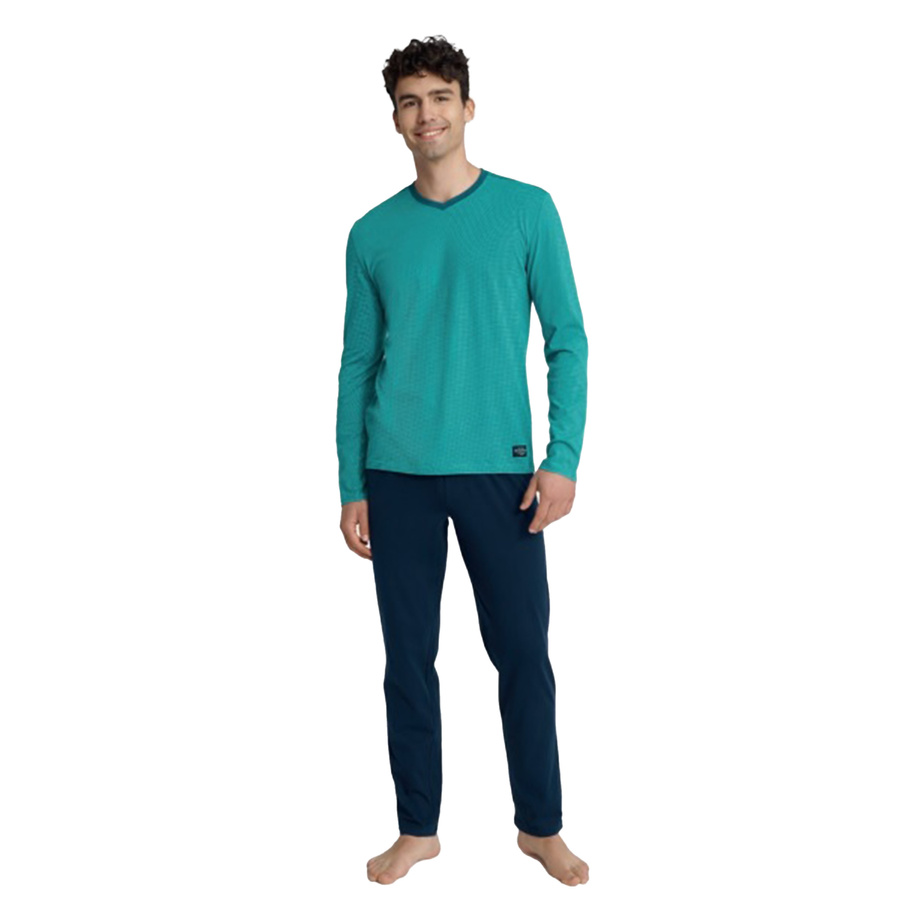 Piżama męska Udon wielokolorowa bawełna