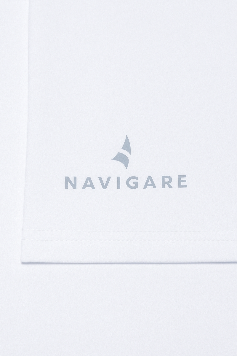 Podkoszulek Męski na Krótki Rękaw Dekold V Art. 571 Biały Navigare