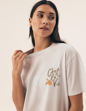 Damska piżama bawełniana Henderson 42684 light blue