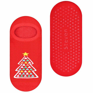 Stopki frotte antypoślizgowe - choinka