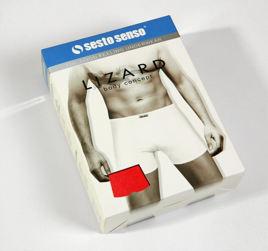 Czerwone bezuciskowe bokserki męskie 95% bawełna BM04 Sesto Senso – komfort i swoboda