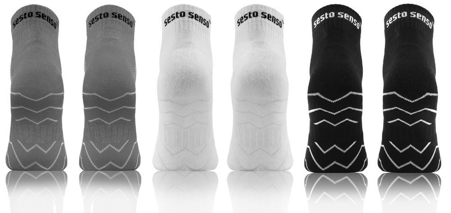 Sportowe oddychające skarpety 3 pary unisex 3/4 AMZ Sesto Senso – komfort w każdą pogodę