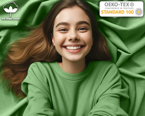 Zielone elastyczne prześcieradło z gumką frotte 100% bawełna Sesto Senso – komfortowy sen