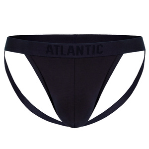 Granatowe komfortowe jockstrapy męskie 95% bawełna Atlantic – wygoda na co dzień