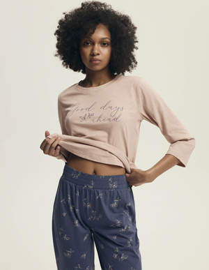 Damska piżama Delanie 43699 różowa